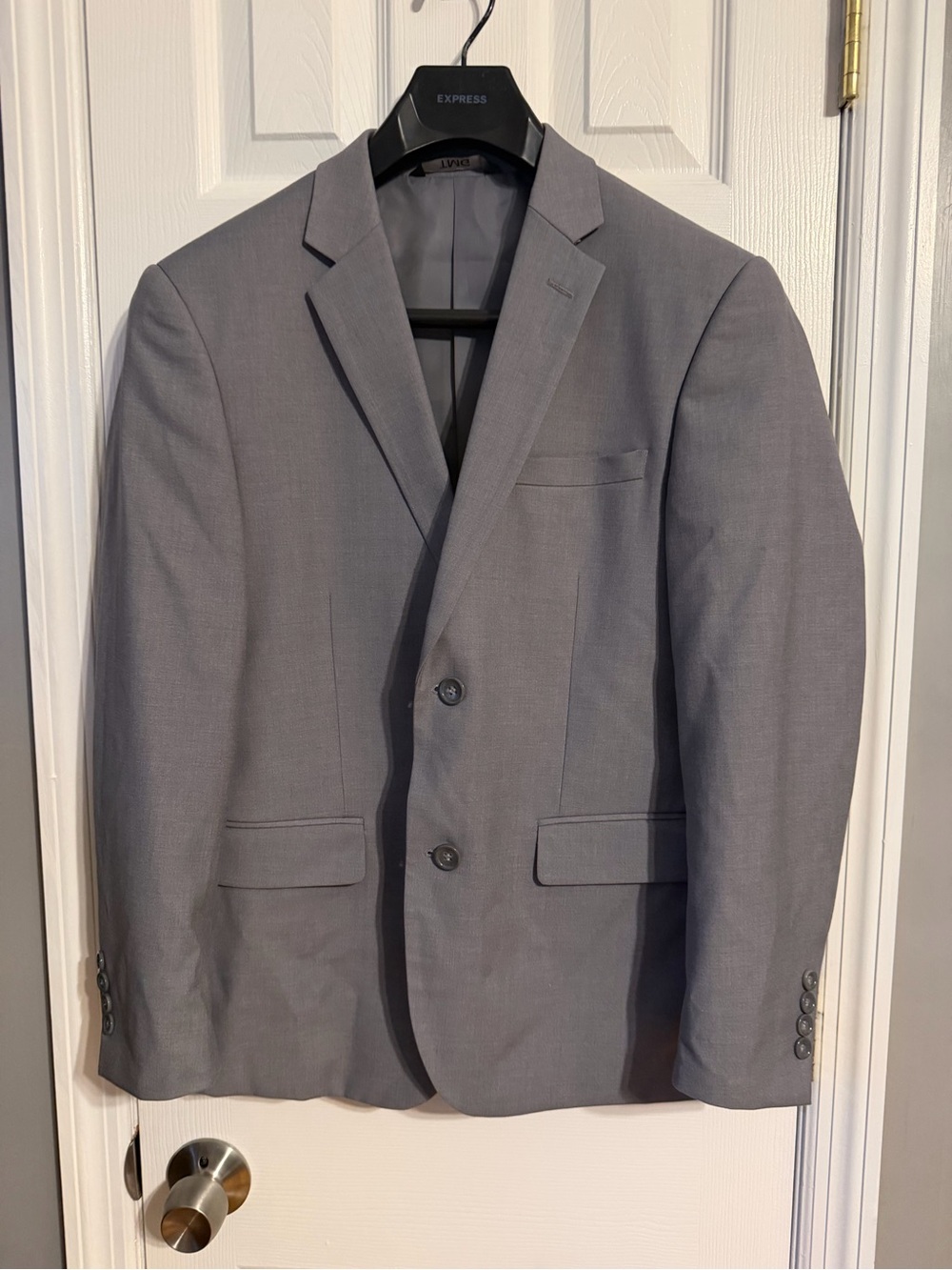 Express Men's Gray Two-Button Sport Coat